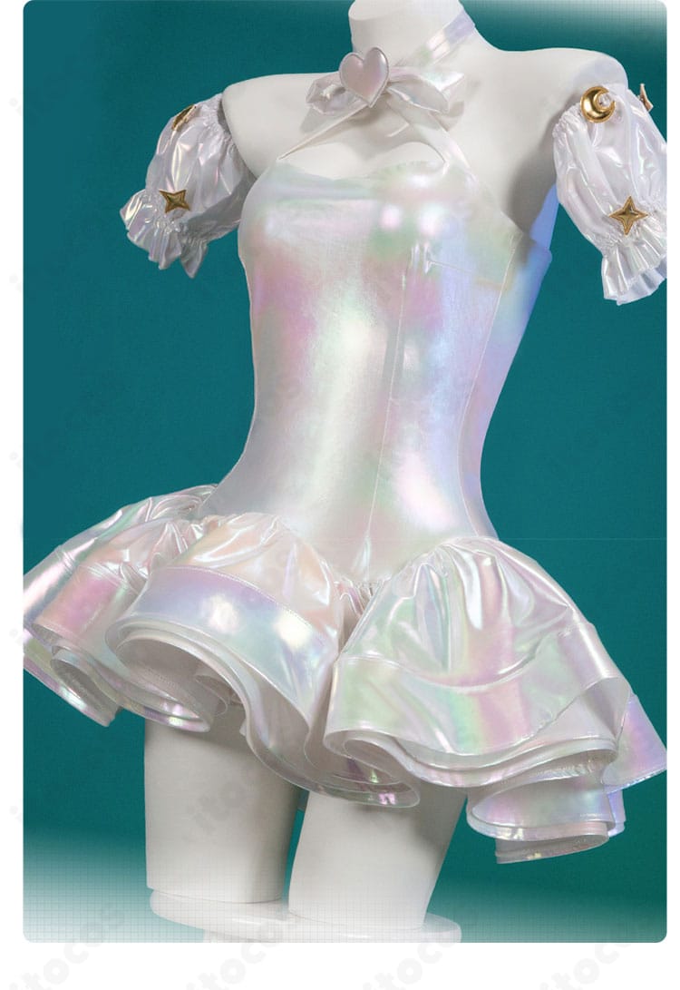 全体装飾のディテール集約カット。リボンや飾り物を含む高再現の作り込み