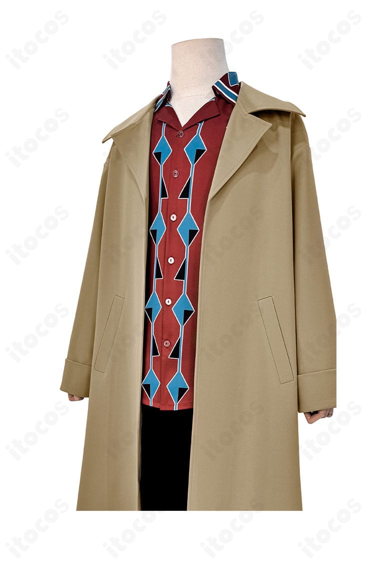 SAKAMOTO DAYS 南雲 コスプレ衣装の左側面。肩周りのシルエットと全体のバランスを示す画像