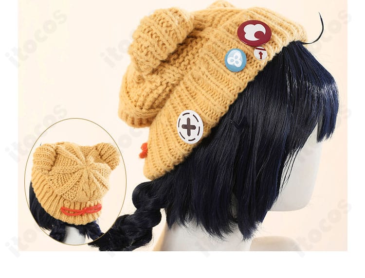 原神 香菱（シャンリン）帽子コンポーネントの装飾。細部のつくりでキャラクターの魅力を強調。