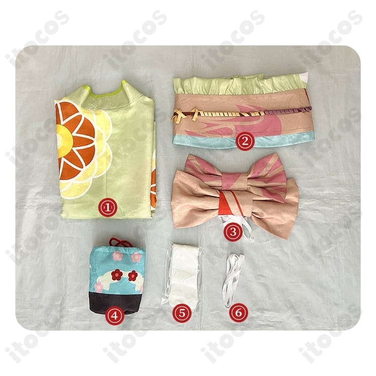 ペルソナ5R 佐倉双葉 晴れ着（和装）コスプレ｜華やかな刺繍で高再現、イベント＆撮影に最適 - 6枚目の画像