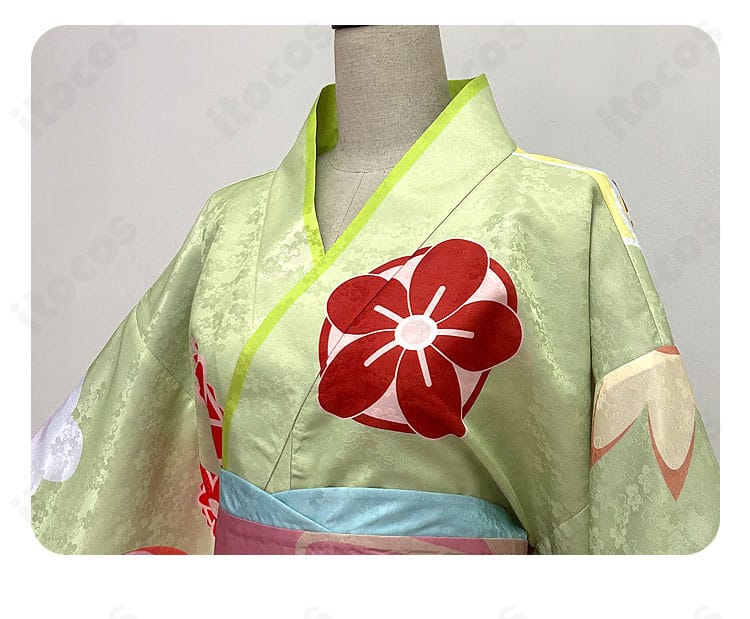 襟まわりの装飾画像｜佐倉双葉 晴れ着の襟元デザインと刺繍アップ