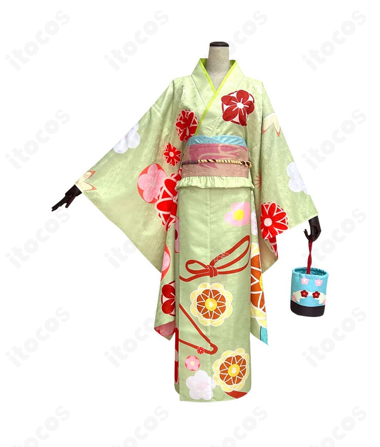 商品正面画像｜佐倉双葉 晴れ着（和装）コスチュームの正面ディテール