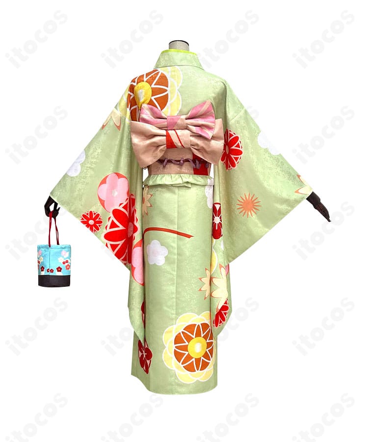 商品背面画像｜佐倉双葉 晴れ着コスプレの背面、帯とシルエットの確認