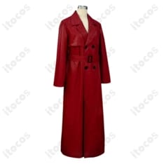 赤い傘の男 コスプレ衣装 コート。忠実再現の深紅で、イベント・撮影に最適 - 2枚目の画像（サムネイル）