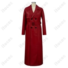 赤い傘の男 コスプレ衣装 コート。忠実再現の深紅で、イベント・撮影に最適 - 1枚目の画像（サムネイル）