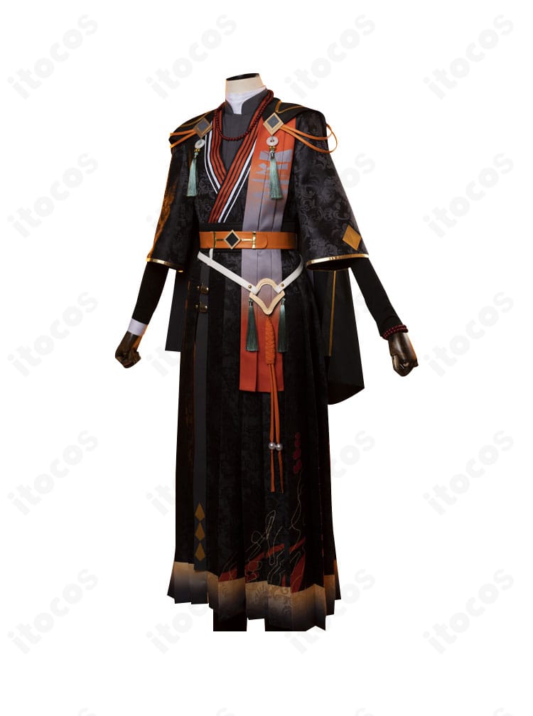 側面ディテール画像。肩から袖のライン、コートの落ち感、ベルト位置とシルエットのバランスを示す。