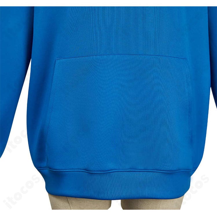 朝倉シン パーカーのポケット周辺ディテール。実用性と装飾性を両立した設計