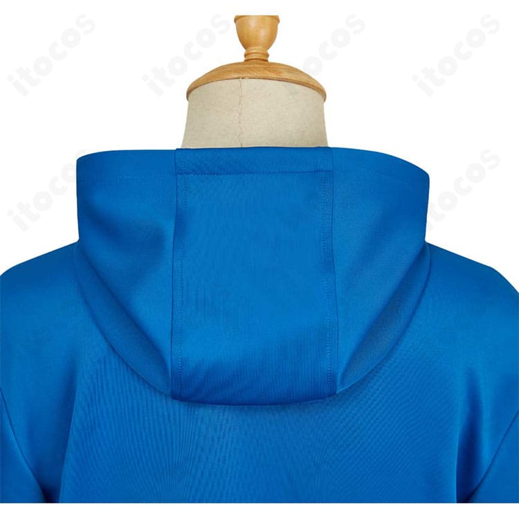 朝倉シン パーカーのフード装飾ディテール。立ち上がりと形の再現性を示す画像