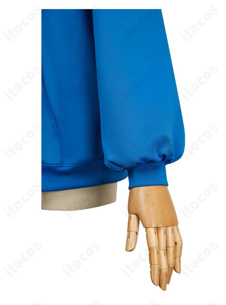 朝倉シン パーカーの袖口アップ。リブの形状と縫製の丁寧さが分かる画像