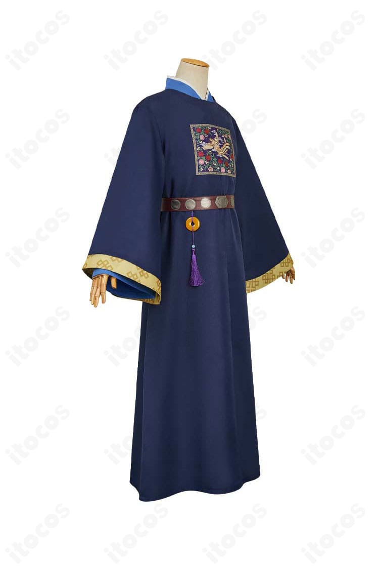 薬屋のひとりごと 壬氏 園遊会衣装コスプレの右側面。フィット感と腰回りのラインが確認できるアングル。