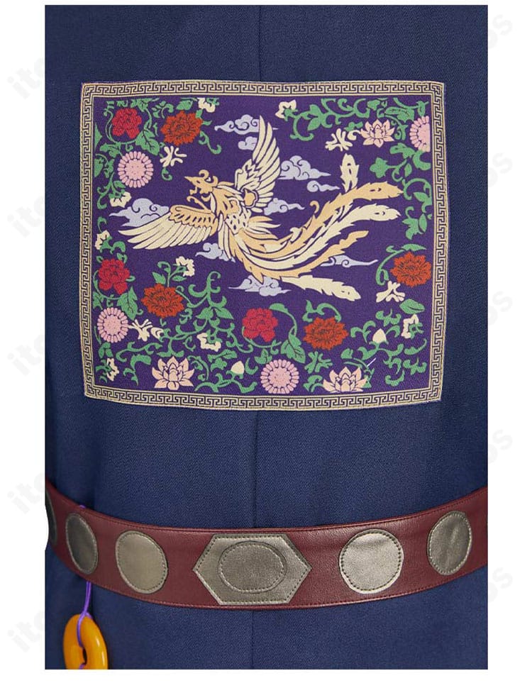 薬屋のひとりごと 壬氏 園遊会衣装コスプレの衣襟ディテール。キャラクターらしさを表す精緻な意匠。