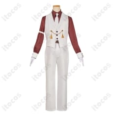 地縛少年花子くん 蒼井茜 時計守コスプレ衣装 刺繍が映える高再現セット - 5枚目の画像（サムネイル）