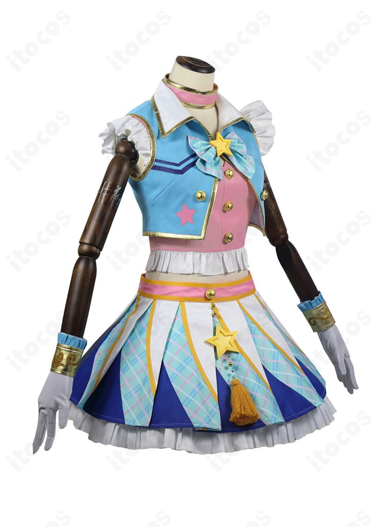 アイカツ！ 天羽まどか コスプレ衣装 右側面｜立体的なシルエットと装飾の配置を確認できる画像