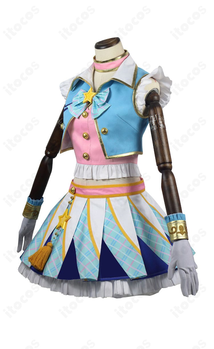 アイカツ！ 天羽まどか コスプレ衣装 左側面｜フィット感とラインの流れが分かる角度の写真