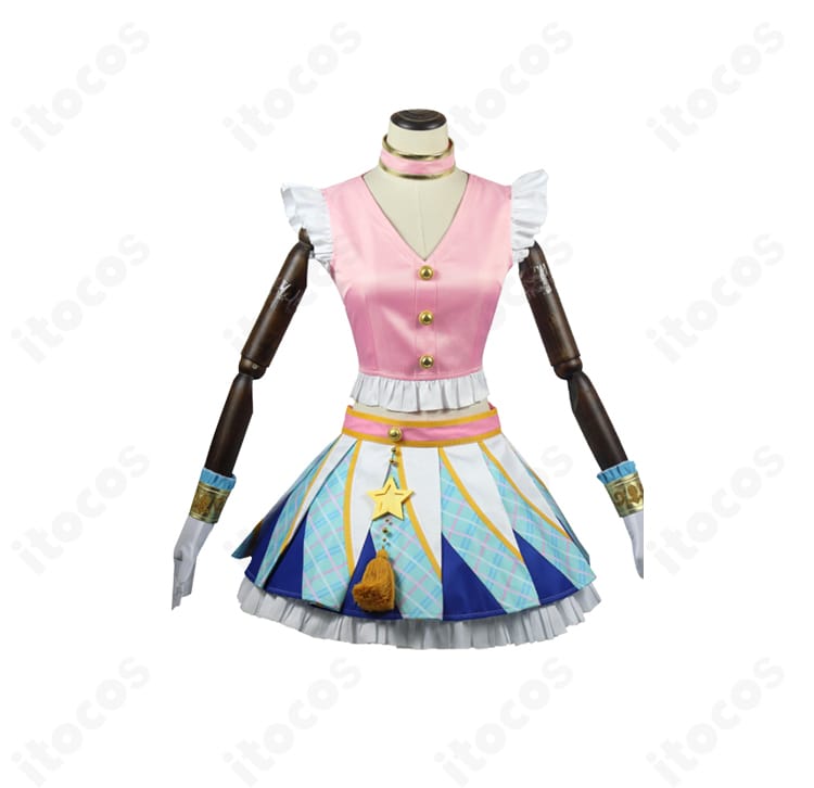 アイカツ！ 天羽まどか コスプレ衣装 サイズ表｜XS〜XLとオーダーメイド対応を説明する寸法ガイド