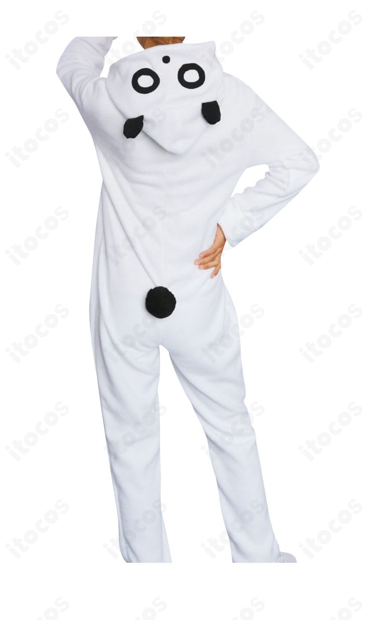 梓川かえで コスプレ衣装の背面全体。背中のシルエットと尾の配置がわかるバックビューでフィット感を確認可能。