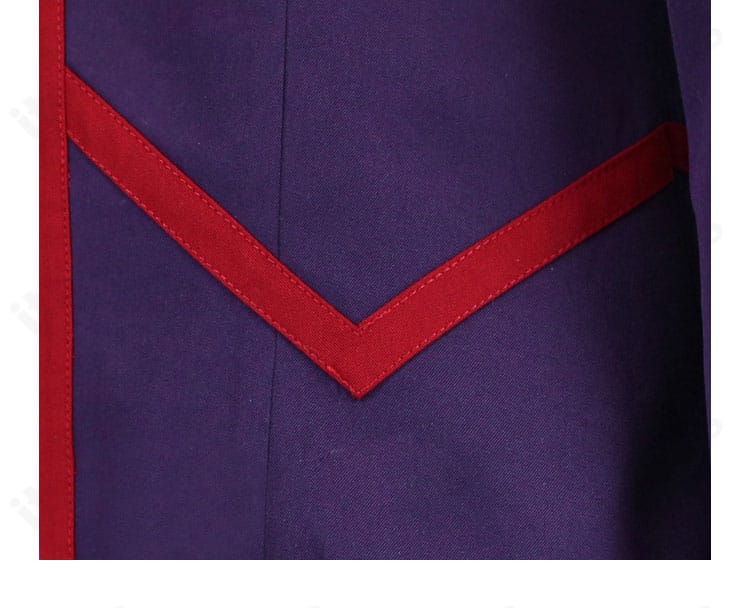 シルバー衣装の外套・上着外側装飾の構成を示す部分拡大画像