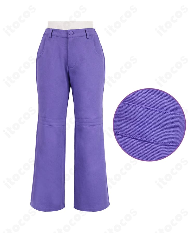 シルバー衣装のズボン前面装飾ディテールを示した拡大画像