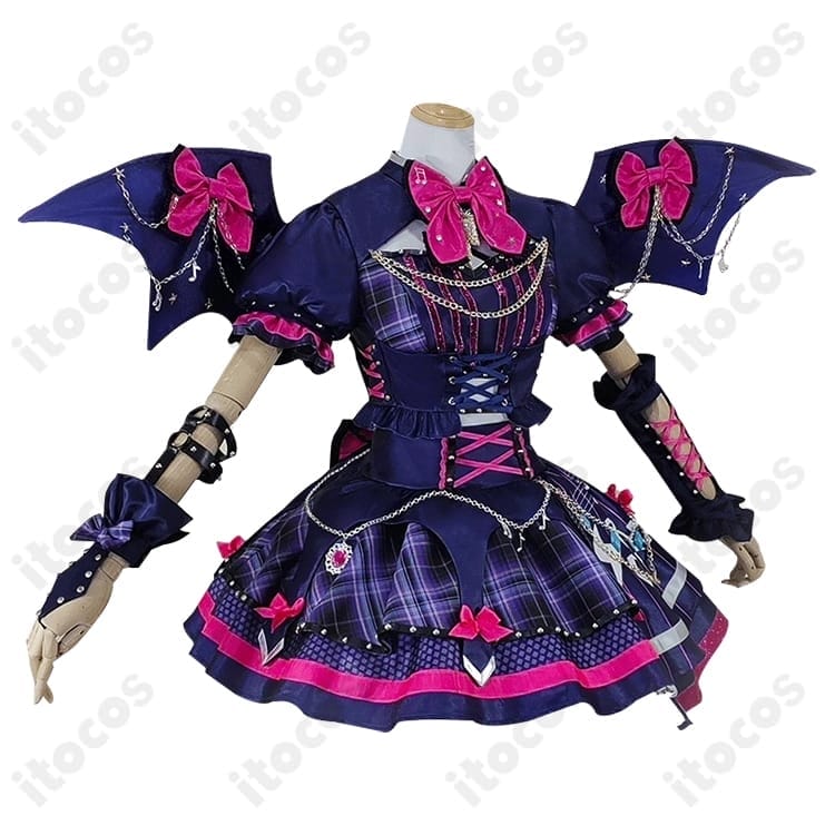 アイカツスターズ！桜庭ローラ 星のツバサ衣装コスプレ 高発色で再現度が高く撮影やイベントに最適 - 2枚目の画像