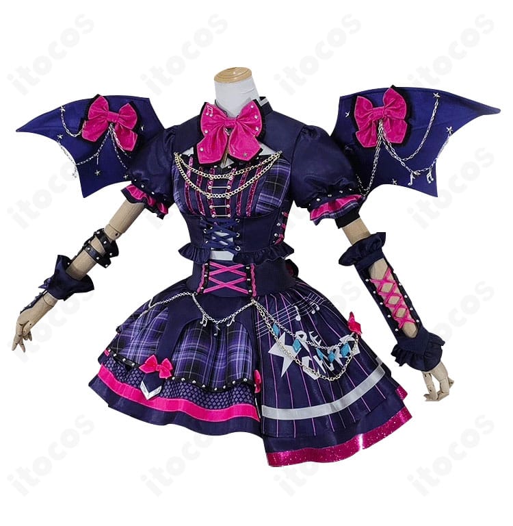 桜庭ローラ『星のツバサ』コスプレ衣装のサイズ対応表。S〜XXLの寸法ガイドを見やすく表示。