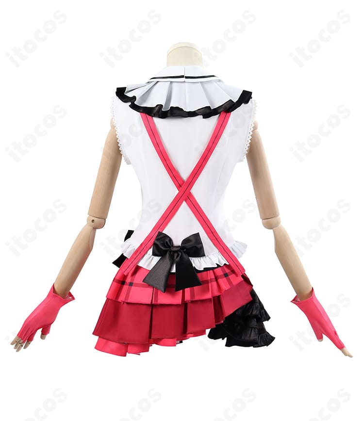 東條希 7周年衣装の背面。背中側の装飾とシルエットの美しさが伝わるディテール。