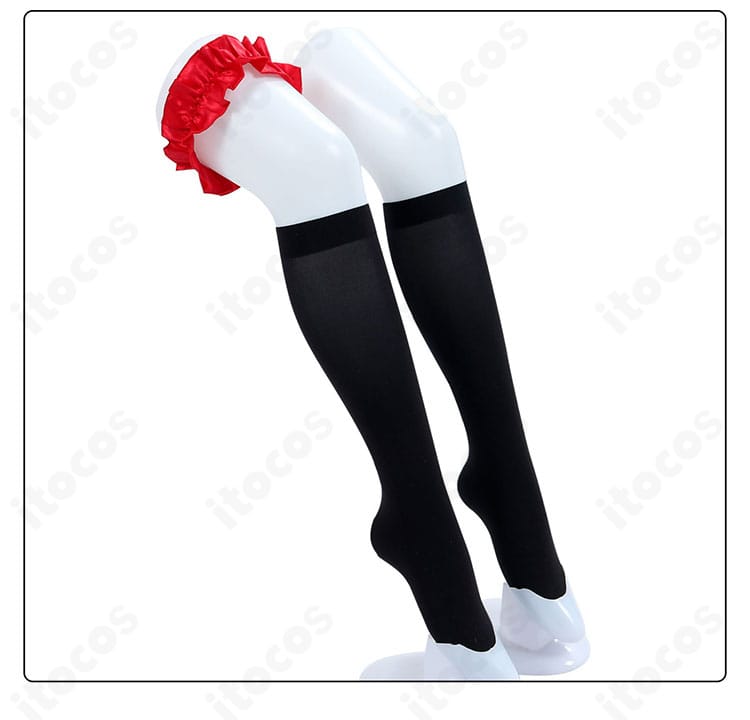 足元アクセサリー：絢瀬絵里 7周年衣装の太もも飾り・靴下のデザインと着用イメージ