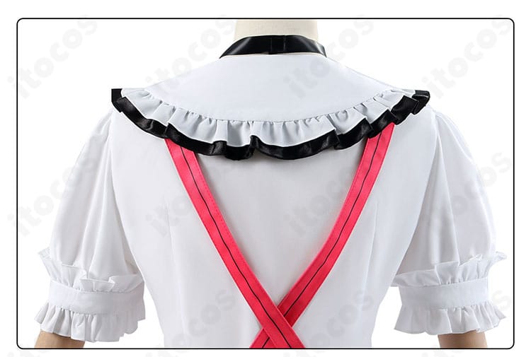 高坂穂乃果 7周年衣装の背面ディテール。後ろ姿の装飾バランスと縫製ラインを確認できる画像。