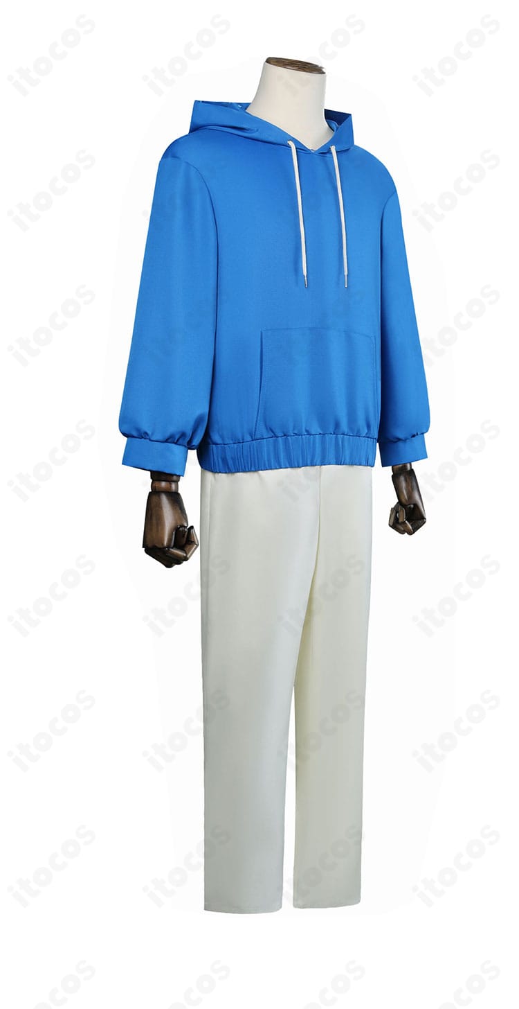 商品側面画像。朝倉シン衣装の横からのシルエットとパーカーの形状・ラインを確認可能。