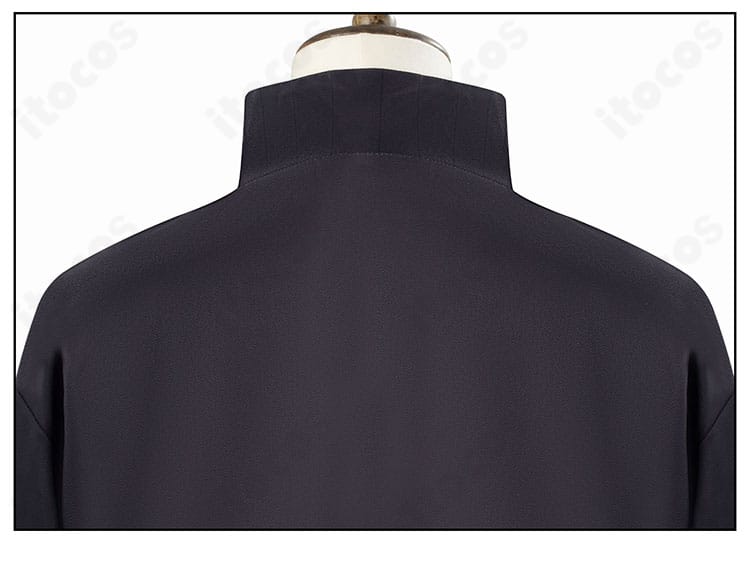 SAKAMOTO DAYS 眞霜平助 コスプレ衣装 外套背面の拡大、特徴的な背部デザインの再現度