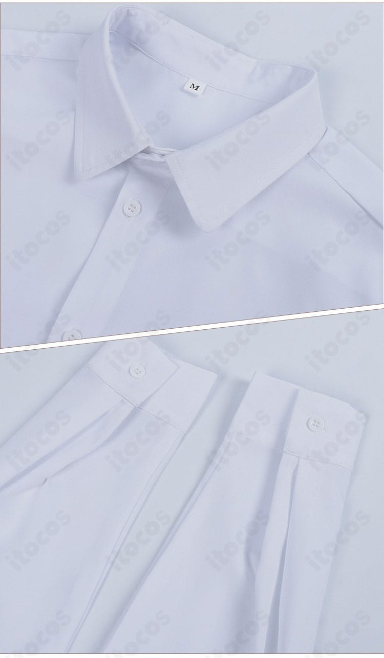 黒執事 シエル・ファントムハイヴ コスプレ シャツ部分のボタン・カフの詳細