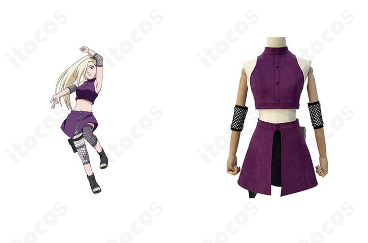 山中いののコスプレ衣装・正面全身。キャラクターの配色とシルエットを忠実に再現し、世界観をそのまま表現したモデル着用イメージ。