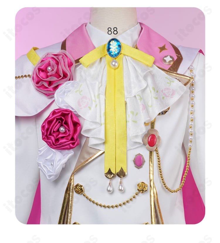 リボン装飾ディテールの近接写真。結び目の形状、素材の艶感と配色バランスが分かる。