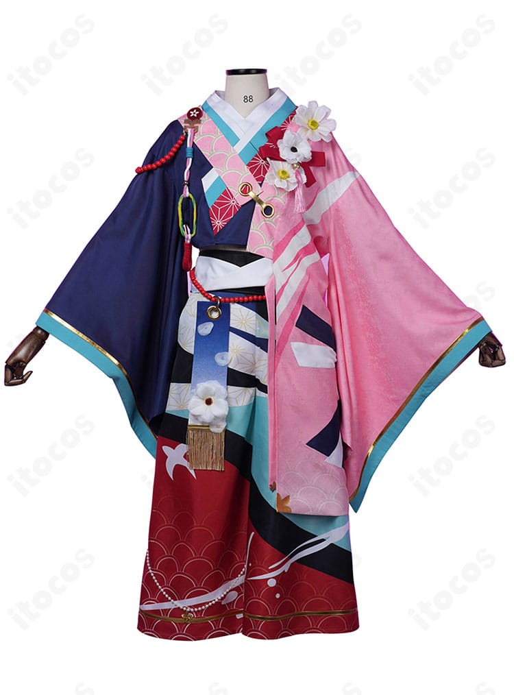 あんさんぶるスターズ！！ ドラゴンズヘッド衣装の正面ディテール。装飾配置と発色、シルエットのバランスが分かるアップ