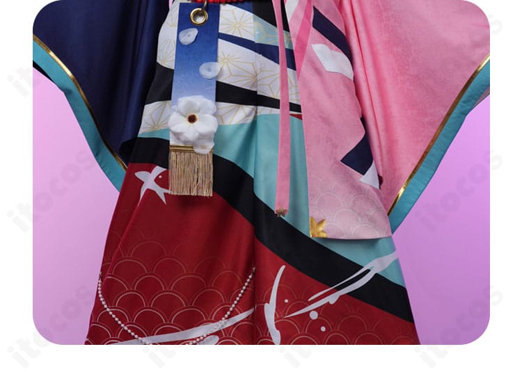 ドラゴンズヘッド衣装・パンツ部の装飾ディテール。側章と意匠パーツの位置関係が分かる画像