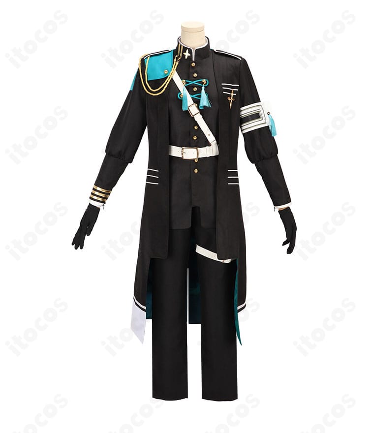 刺繍風装飾やタッセルなど、甲斐田晴ユニット衣装の細部を強調したディテール写真。質感と装飾配置が見える。