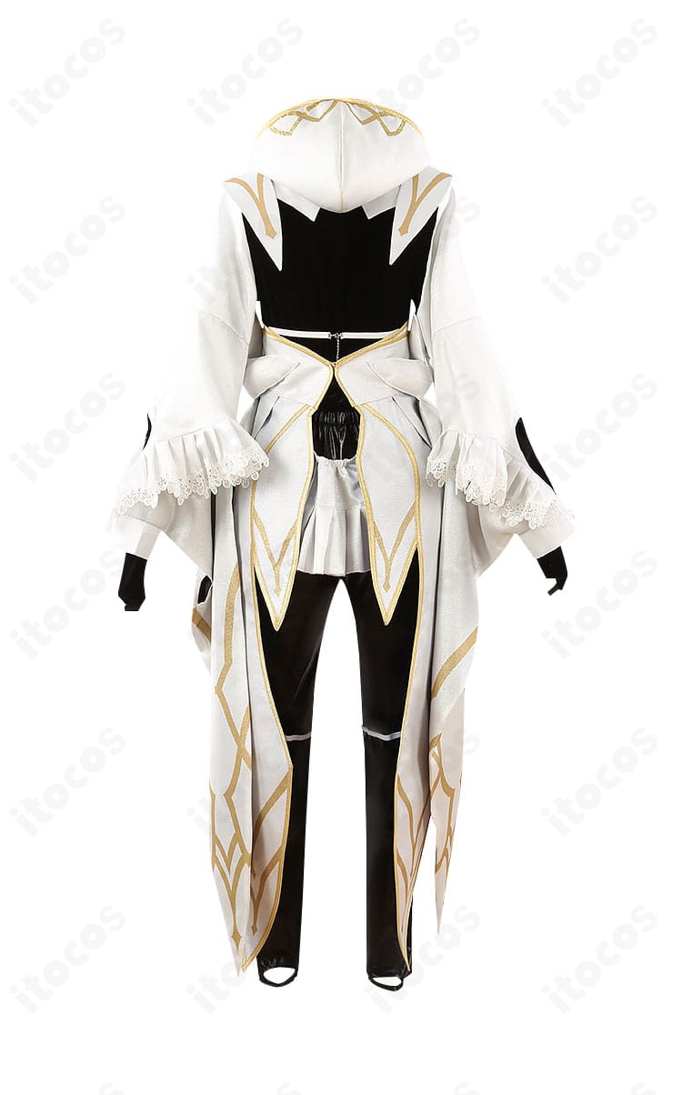 FGO レディ・アヴァロン（プロトマーリン）コスプレ衣装 背面ディテールとライン