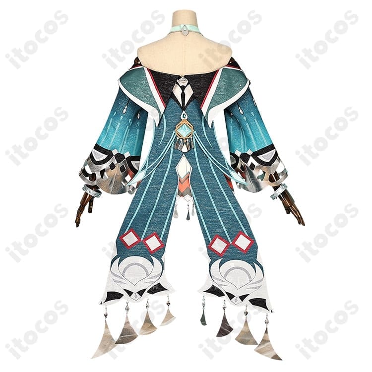 原神 藍硯 コスプレ衣装フルセット。高再現と快適さでイベント・撮影に最適 - 2枚目の画像