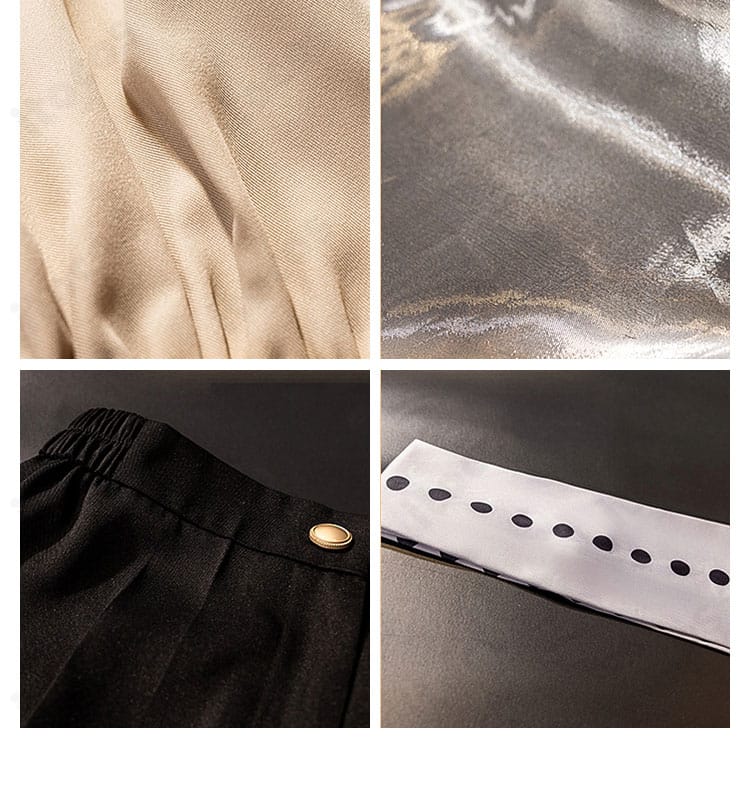 パンツ（半ズボン）と周辺装飾の詳細。動きやすさとデザイン性を両立した構成が分かる画像。