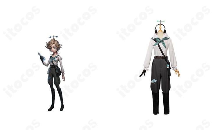 ウェンディ・フートのコスプレ衣装とキャラクターイメージの比較。正面から全体シルエットと配色を確認できる画像