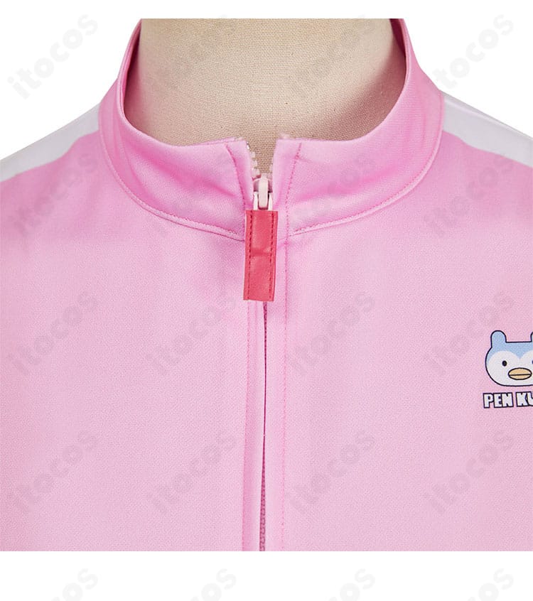 メダリスト 結束いのり コートの襟元ディテール。刺繍風装飾とステッチワークを精密に再現。