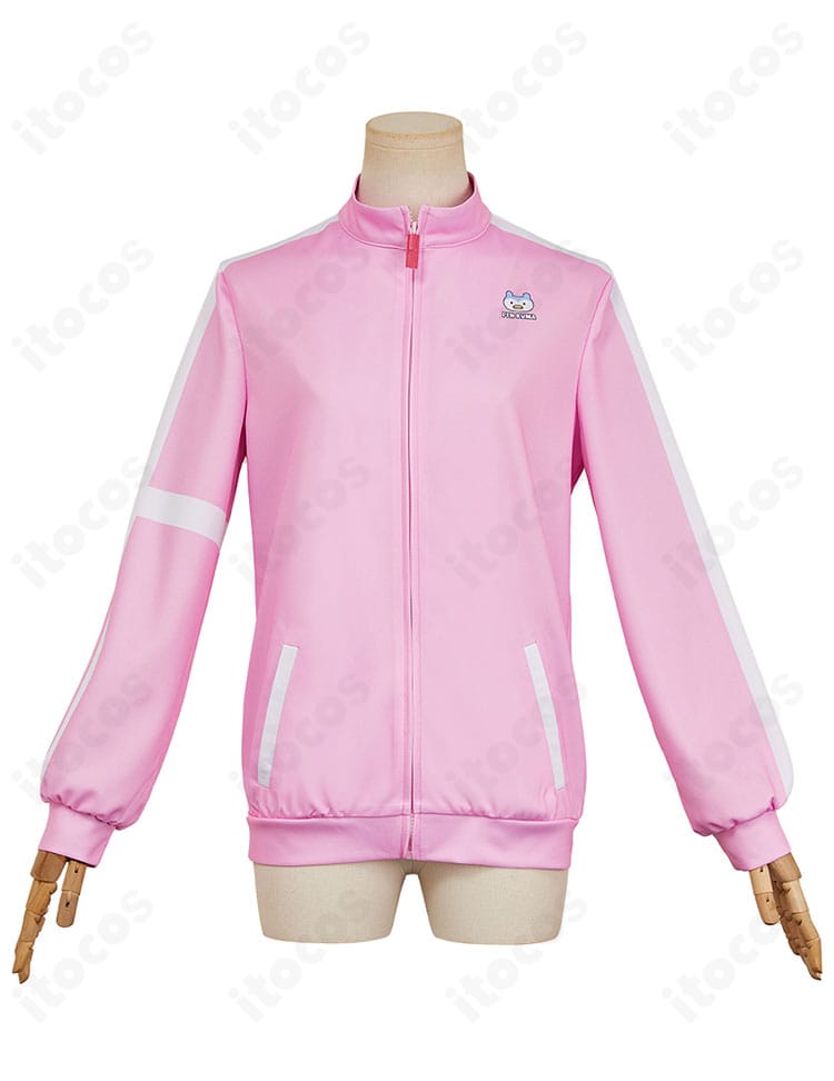 メダリスト 結束いのり コートの正面全体像。高発色ツイルと前開きデザインで作品イメージを忠実に再現。