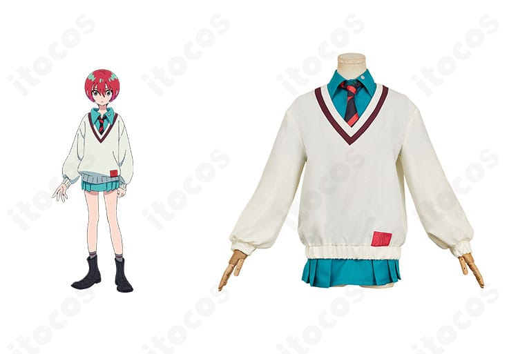 アマテ・ユズリハ（マチュ）のイメージを再現したコスプレ衣装の正面全身。Gレコらしい配色とディテールが映える構成。