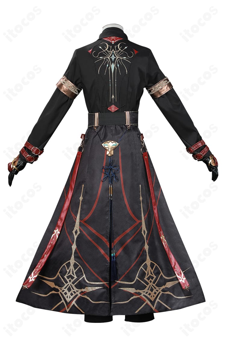 セイヤ 夜明けセットの背面ビュー。背飾りと裾の落ち感、背中のシルエットを確認できる画像