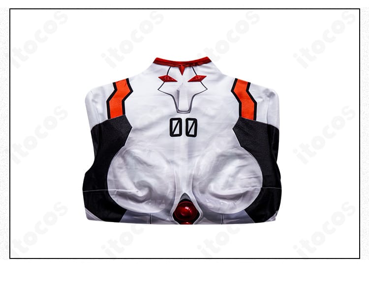 セット内容の一覧画像。綾波レイのプラグスーツコスプレ用主要パーツをまとめて確認可能。