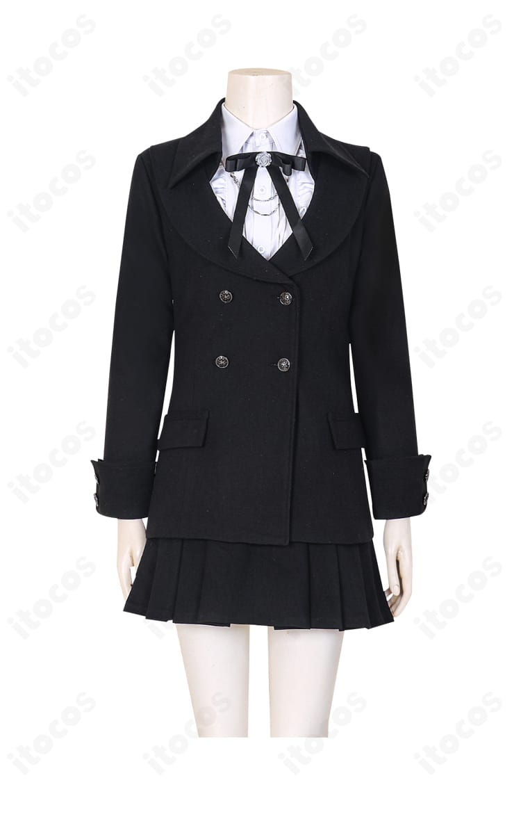 恋と深空 プレイヤー『甘き夢の出会い』の刺繍と装飾ディテールのクローズアップ。リボン周りと縁取りの作り込みが分かる画像。