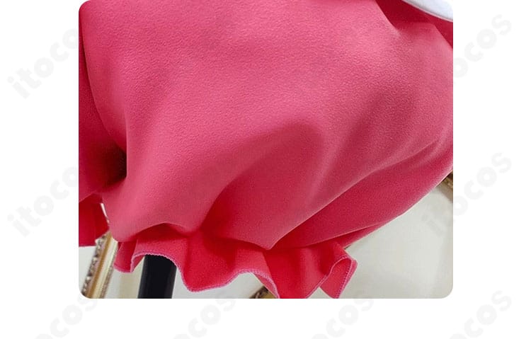 カードキャプターさくら 木之本桜 コスプレ衣装 スカート装飾。ふんわり広がるフレアと裾のディテールが写真映え。