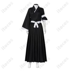 朽木ルキア 死覇装コスプレ衣装｜高再現で動きやすい和装袴、イベント撮影に最適 - 1枚目の画像（サムネイル）