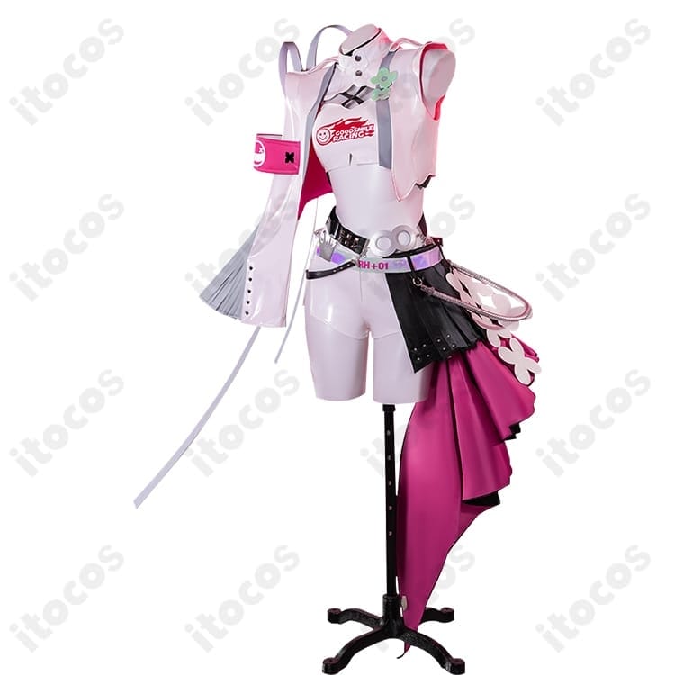 初音ミク レーシングミク2025Ver. コスプレ衣装 高再現で動きやすくイベント・撮影に最適 - 2枚目の画像