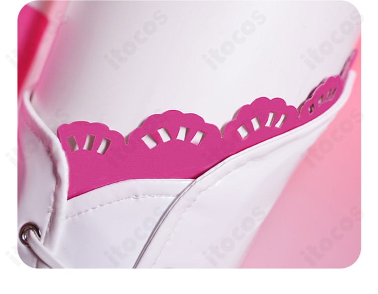 ブーツ装飾の参考ディテール。レーシングミク2025Ver.の靴意匠を示す写真（本セットに靴は含みません）。