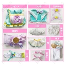 小泉花陽 カウントダウンライブ編 衣装｜透湿素材で快適、王冠付きフルセットで高再現度 - 4枚目の画像（サムネイル）